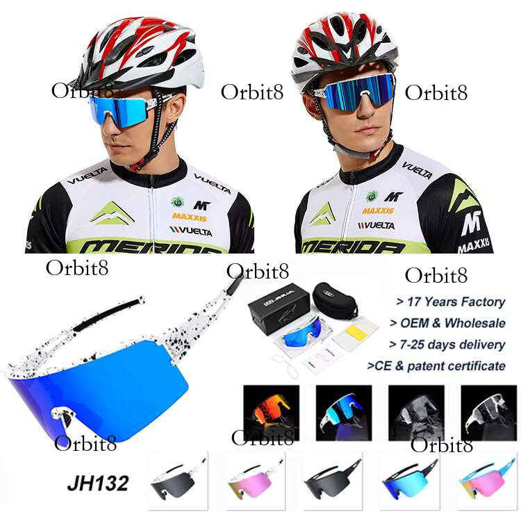 RTS New UV400 Sport Polarized Sunglasses Cyclists Cyclist Oculos Ciclismo Mirrored Red TAC Lenses for Sun Protection Biking