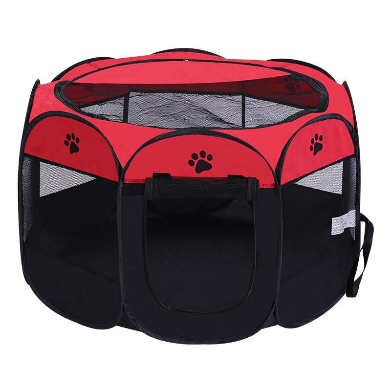 Pet Portable Foldable Pet Playpen, Dog Playpen Indoor/Outdoor - Ideal for Puppies, Cats, Rabbits - Removable Zipper & Collapsible Travel Bowl