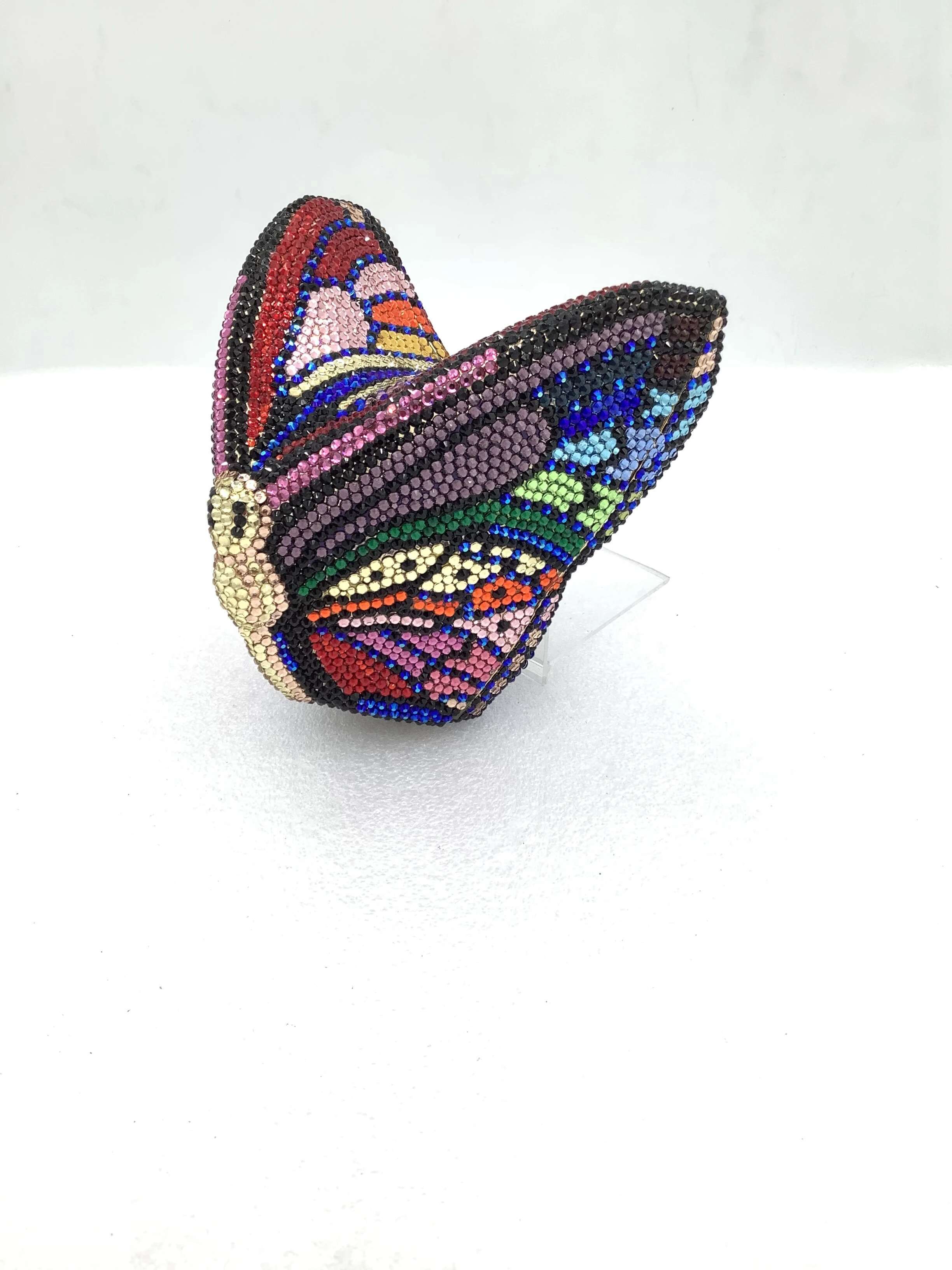 Lady Butterfly Rhies Clutch Purse Wedding Party Dinner Purses Dia Day Clutches Stone Women Gems Evening Bags