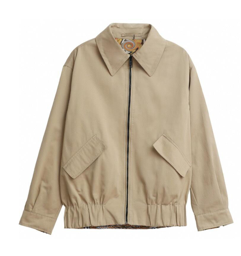 2025ss jacket Khaki men's Jacket Women's jackets high quality button logo double sided jacket
