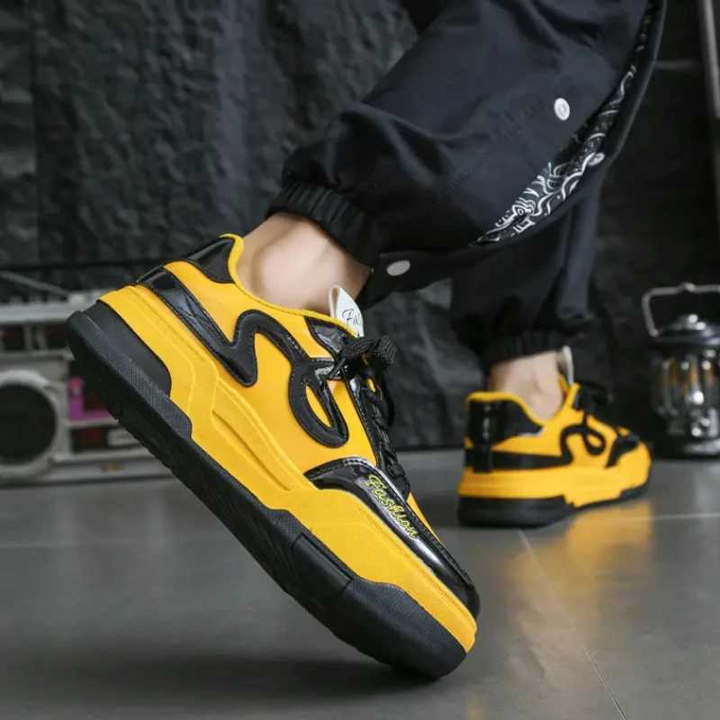 High quality new color customized lace wear-resistant casual shoes with thick soles adding all Fi board shoes Y250318