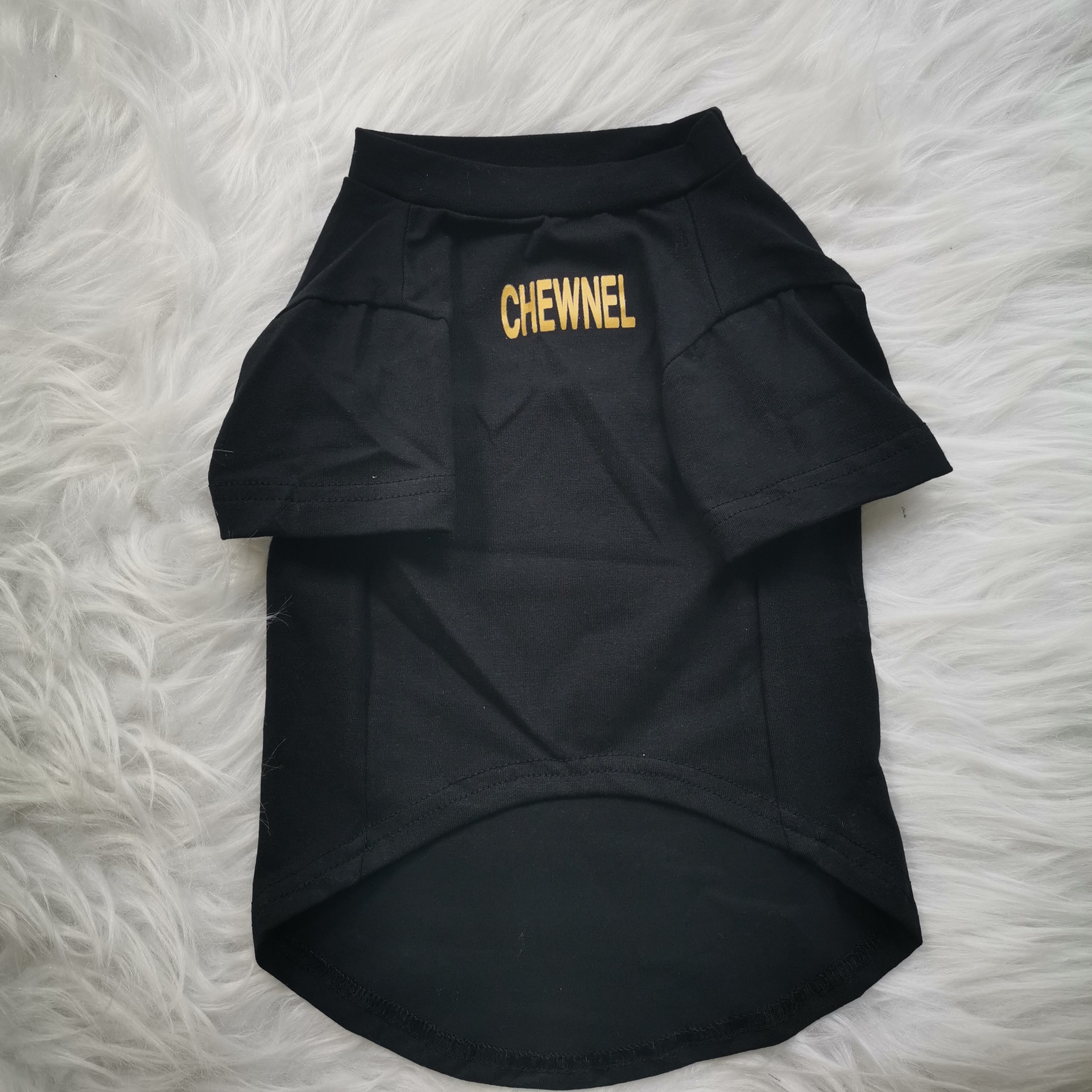 Personality Canine Attire Dog T-Shirt Dogs Cats Cotton Vest Spring Summer Pet Apparel Tee Shirt Suitable for Small and Medium Pets French Bulldog Imit