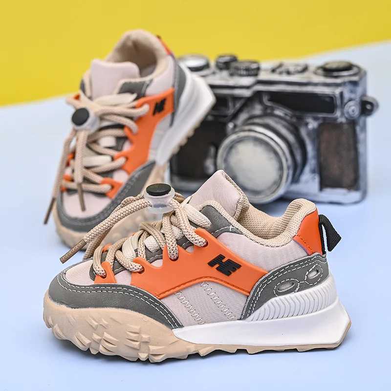 Childrens flat sports shoes boys and girls non slip sports shoes casual and breathable childrens shoes outdoor lightweight tennis shoesXJ250318