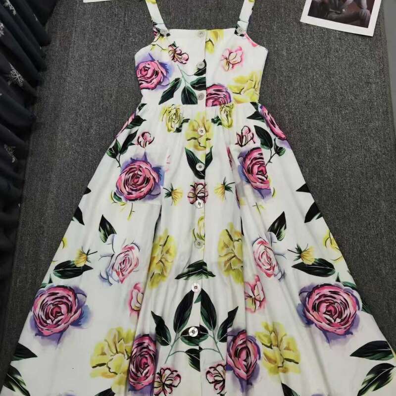 Fengyingying Women's 2025 Spring New Cotton Printed Waist Elastic Half Skirt