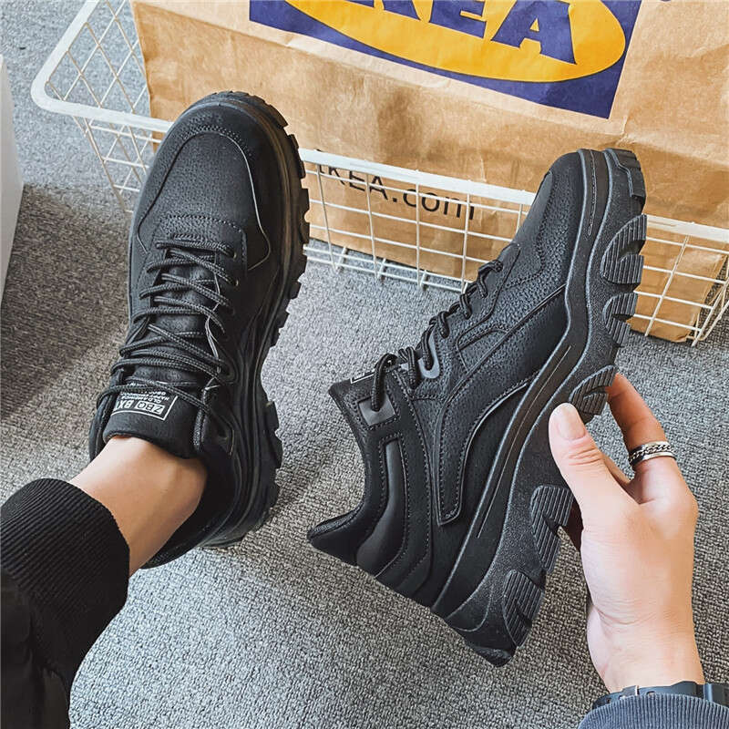 High British style men's shoes, autumn casual wear resistant workwear, mid top short spring trendy boots, Martin boots for men