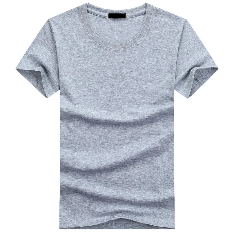 6pcs/lot High Quality Fashion Mens T-Shirts Casual Short Sleeve T-shirt Mens Solid Casual Cotton Tee Shirt Summer Clothing 250317