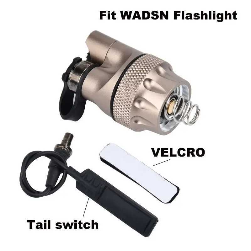 WADSN Matal M300 M600 Tactical Flashlight Tail Cap Switch Airsoft Scout Light Remote Dual Function Pressure Switches Constant on X250318
