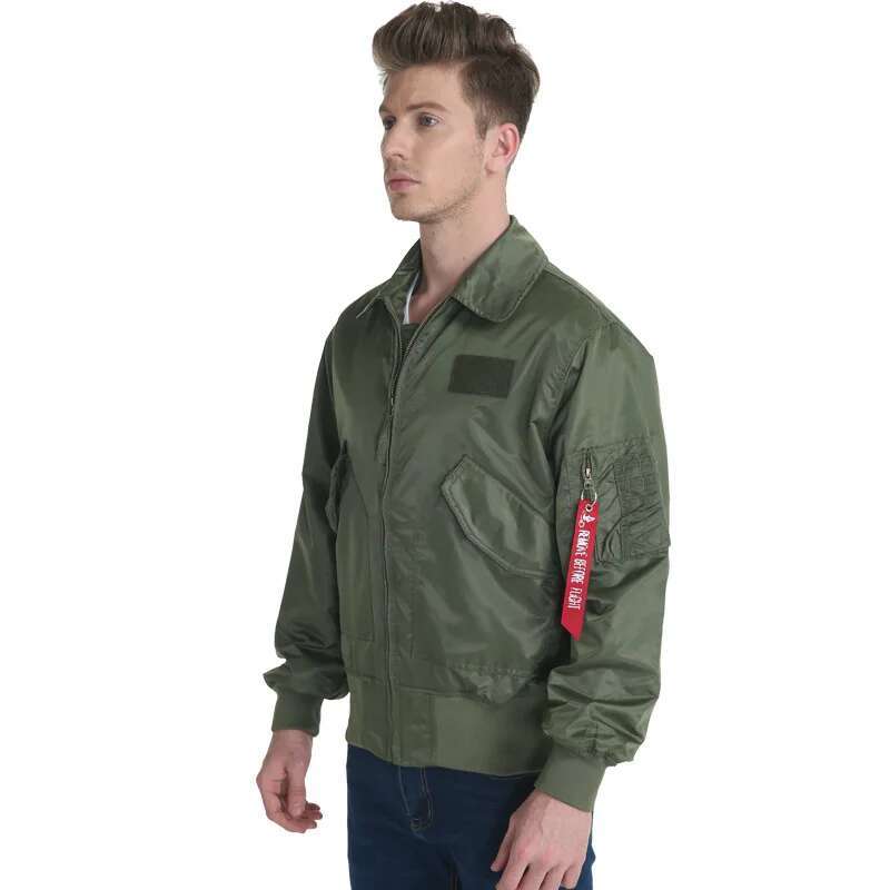 MEN Tactical Army Military US Jackets Bomber Aviator Flight Top Gun Air Force Pilot Wind Breaker Light Weight For Men