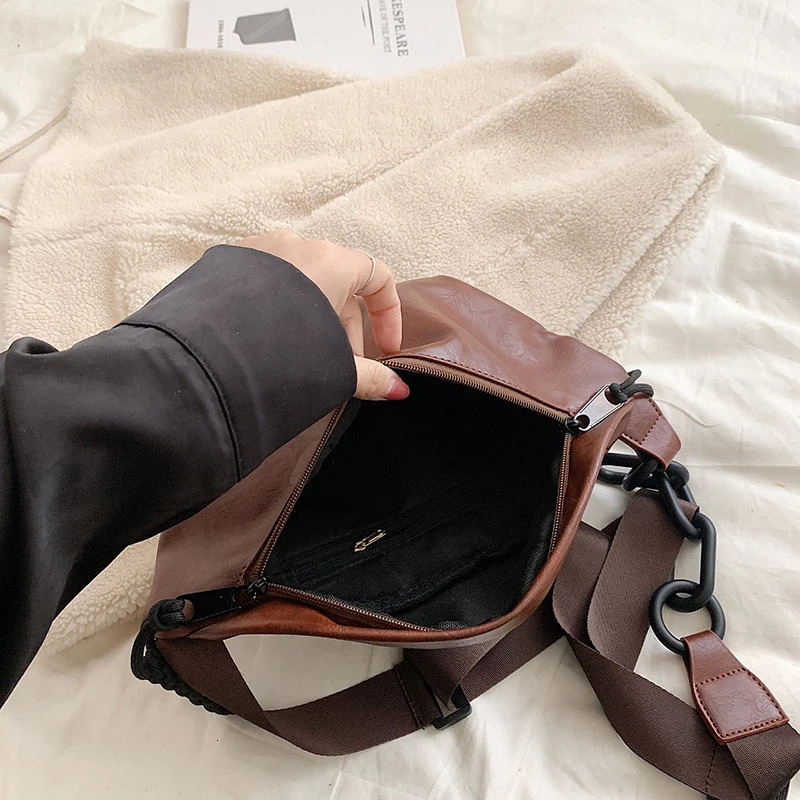 Female Belt Bags Fashion Leather Fanny pack High quality er Shoulder Crossbody Chest Bags Handbags Ladies Waist Bag 250314