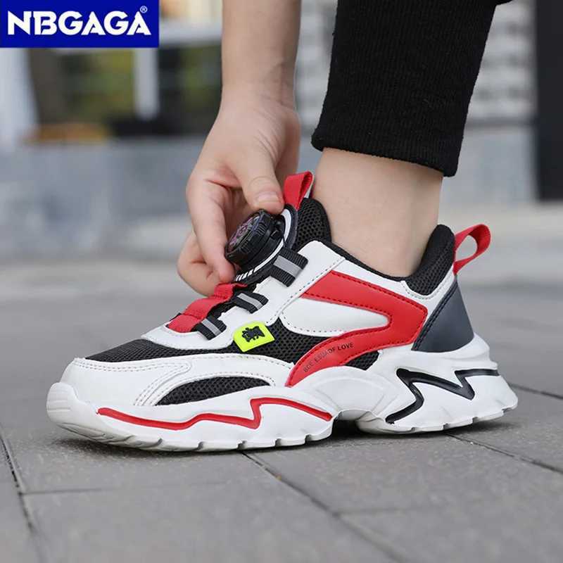 Childrens shoes boys running sports shoes coaches sports shoes big childrens breathable mesh school shoes soft soled casual walking net W250318