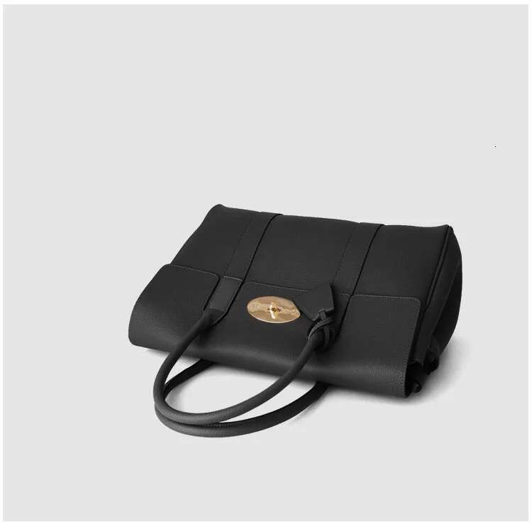 Genuine Leather Tote Layer Cowhide Handbag Winter Top Handle Commute Ladies Handbags Fashion Big Women Bag
