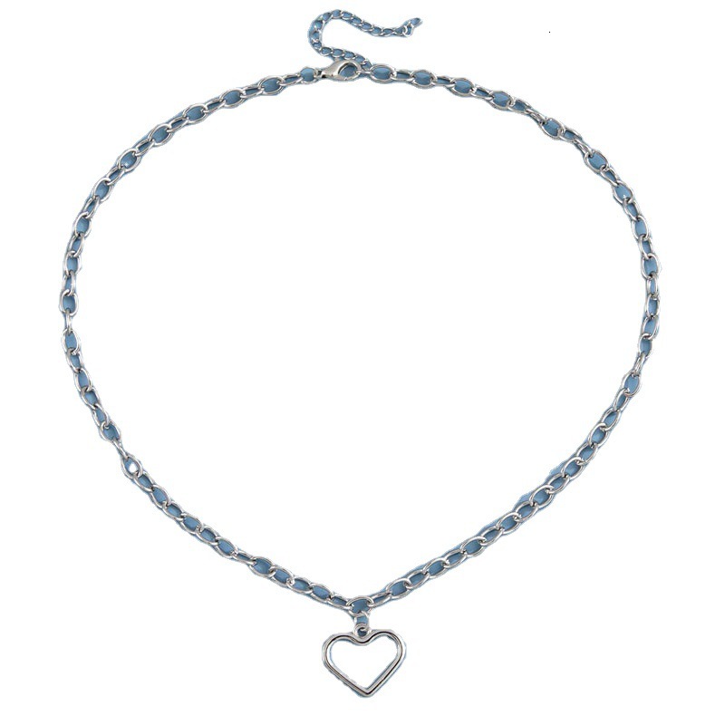 Love Pendant OT Buckle Necklace Female Instagram Network Red With The Same Collar Chain Collarbone Chain Jewelry