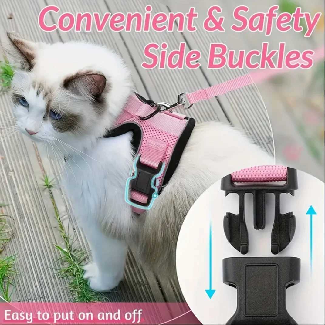 Cat belt anti slip adjustable belt anti slip cat belt vest pet braT250318