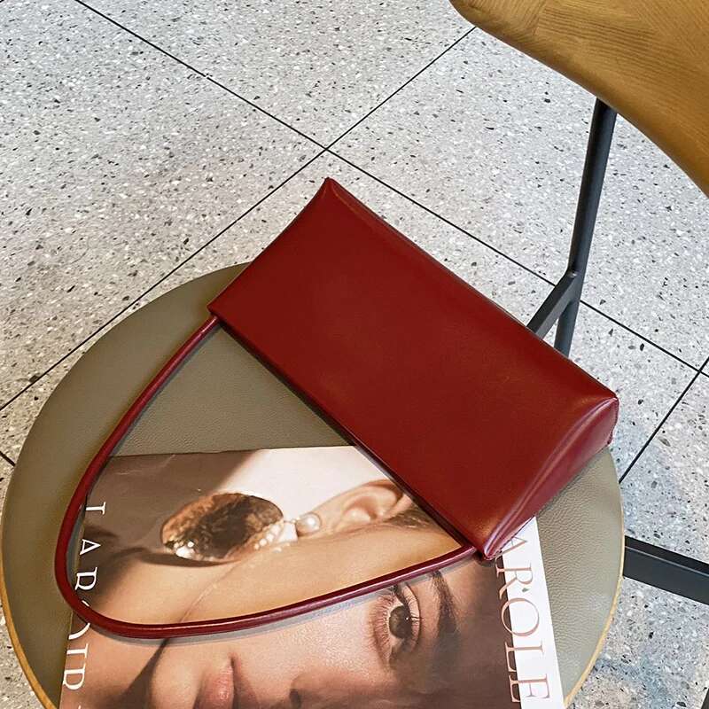 2024 Summer New Female Underarm Bag Women's Genuine Leather Shoulder Crossbody Bags High Quality Cowhide Ladies Simple Handbags