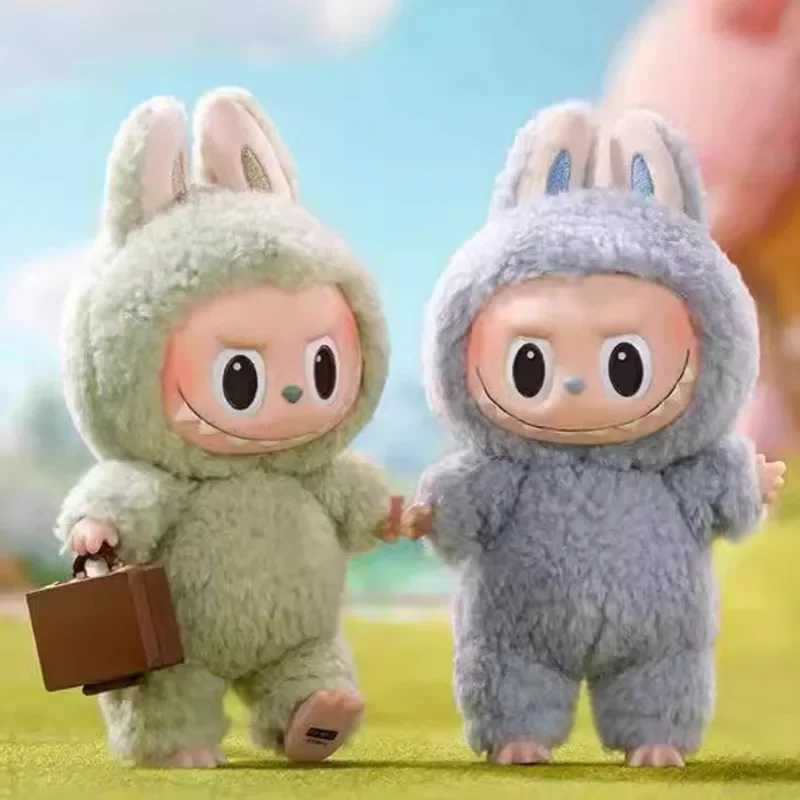 Labubus Macaron Blind Box Plush Toy Exciting Macaron Vinyl Base Mystery Box Monster Mokoko Keychain Surprise Toy GiftT250318