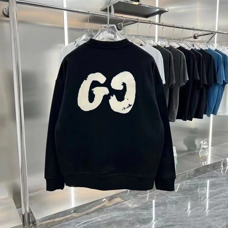 Designer Hoodie New Autumn/winter Round Neck Hooded Loose Letter Top Suitable For Both Men And Women Long Sleeves With Plush Loops Light Luxury Men�