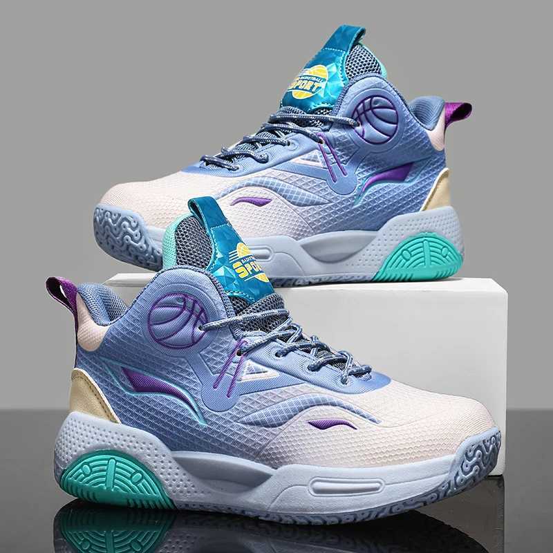 Hot Fashion Basketball Shoes Kids Original Breathable Platform Casual Sports Shoes For Boys Outdoor Non-slip Childrens SneakersXJ250318