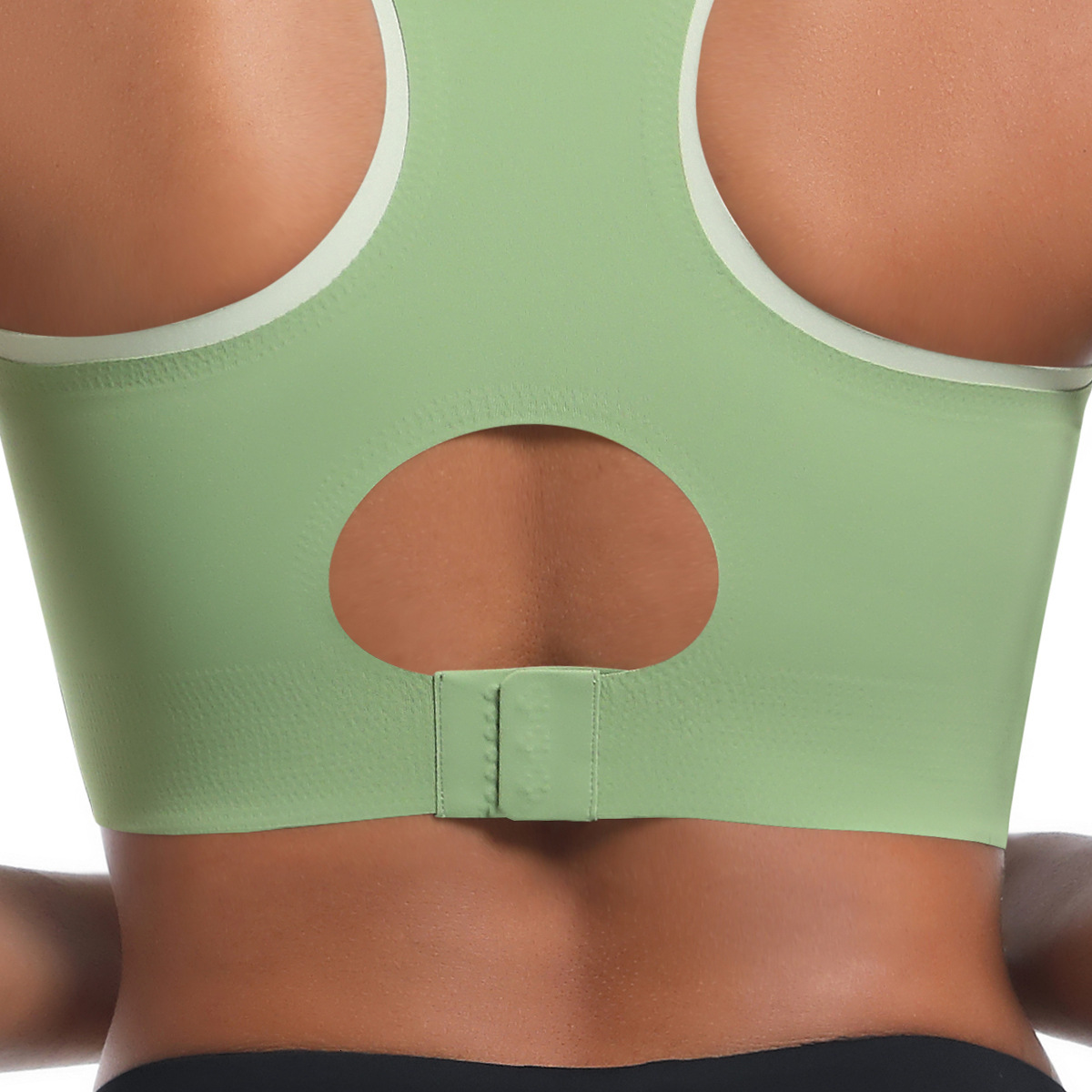New tracksuit dual seamless nude sports bra for women, fixed cup fitness vest bra, yoga suit top leggings