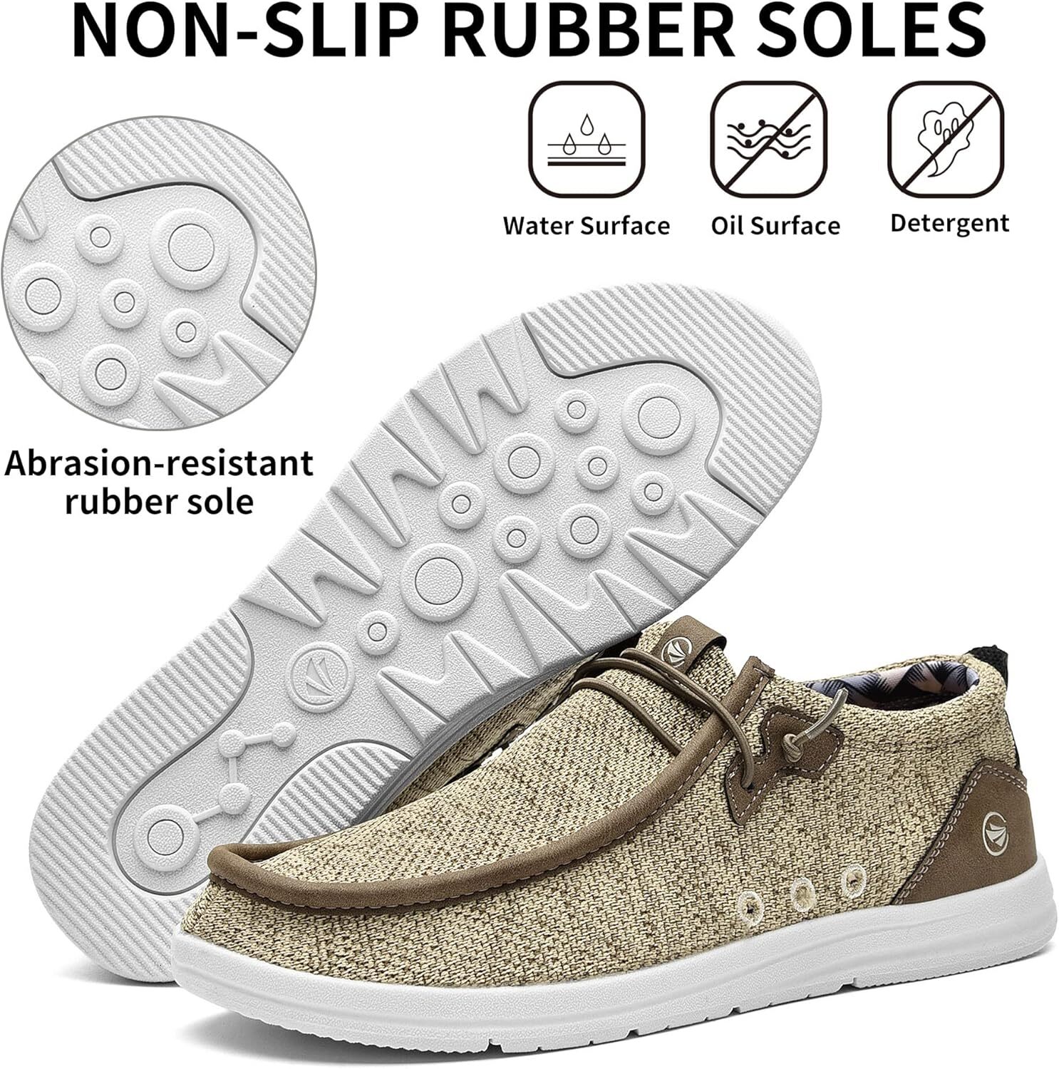 Men's single kick loafers | Arch support insoles | Men's shoes | Comfortable and lightweight men's casual loafers