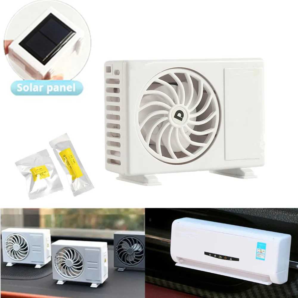 Cute Auto Accessories Solar Mini Air Conditioner Model - Decorative Car Vent Ornament Interior Car Decorations Cool Car Inner Decoration S25716