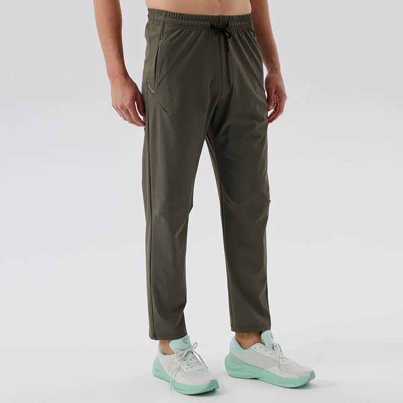 Summer mens jogging pants gym fitness training running pants elastic and fast drying sports pants W250318