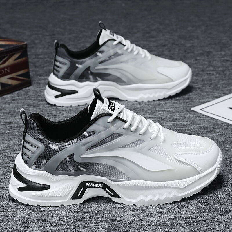 Men's mesh versatile running sports internet famous thick sole anti odor dad trendy shoes, men's 2025 summer new style