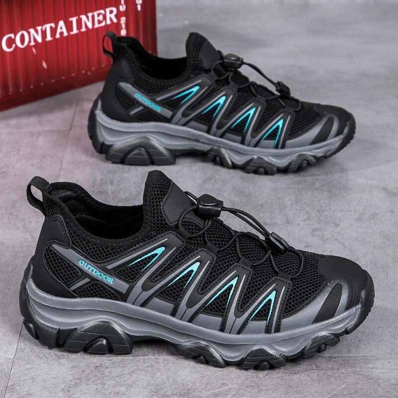 2025 New Men's Running Shock-absorbing Fashionable Casual Large Platform Mesh Board Original Walking Tennis Shoes