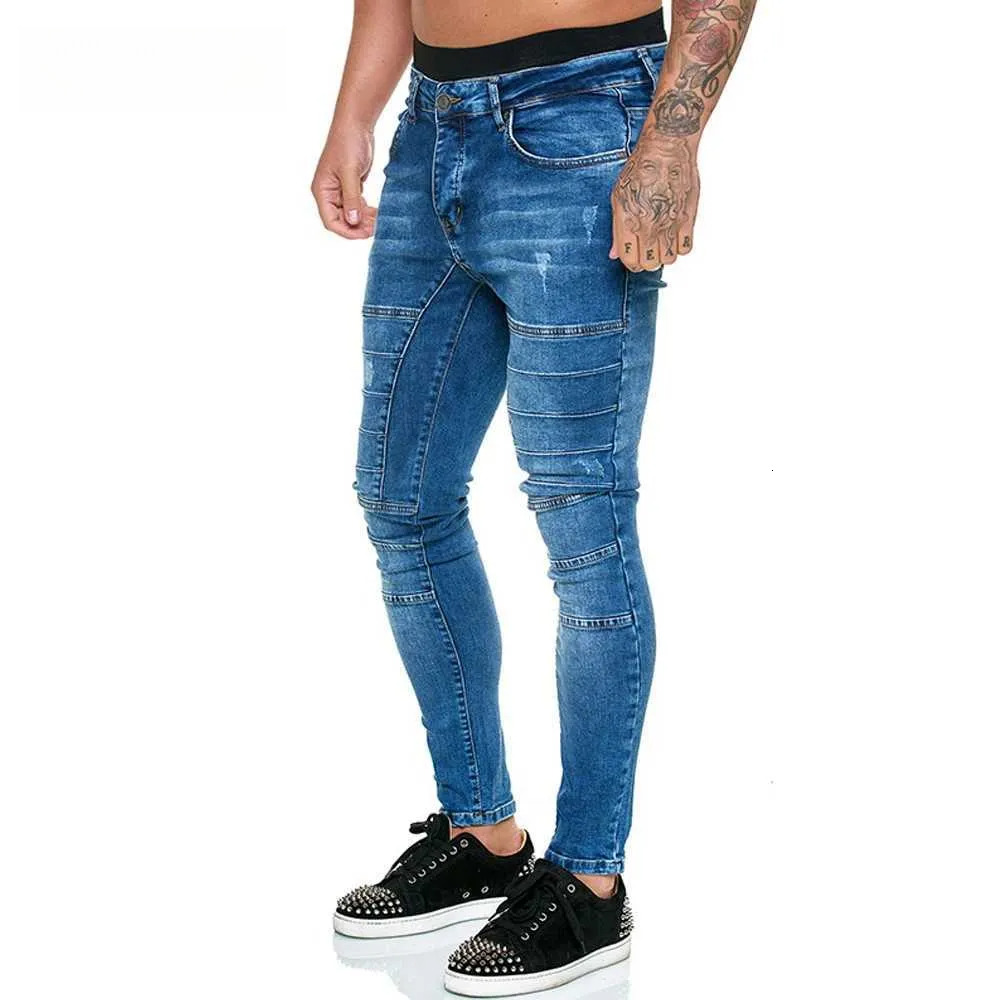 2025S Fashion Designer High Quality Plus Size Sexy Jeans Denim Pants Casual Pantalon Mens Clothing Fashion European American Style Blue And Black Trou