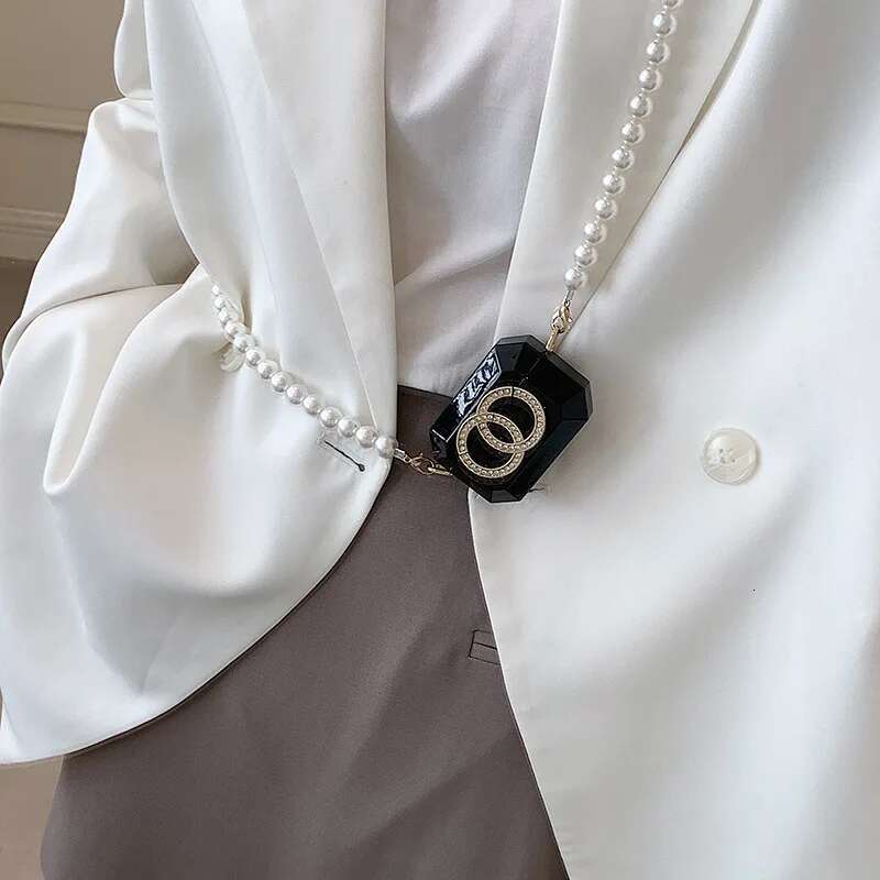 Summer Mini For Women 2021 New Designer Crossbody Bags Pearl Chain Fashion Coin Purses Party Small Satchel Female