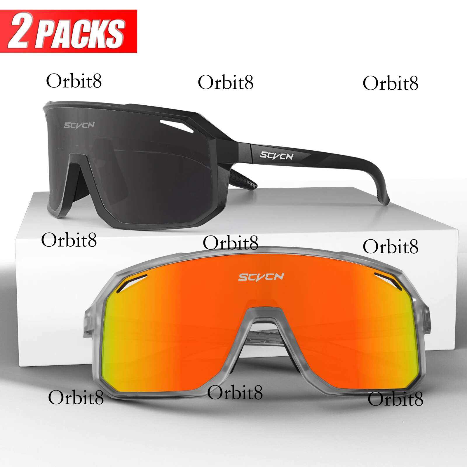 SCVCN Sports Men UV400 Sunglasses Cycg Glasses Runing Cycl Camp Bike Eyewear MTB Outdoor Goggles Bicycle Women Hunting