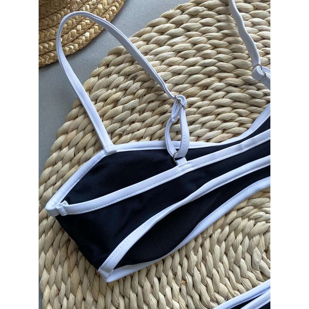 Cputan Black Sexy 2024 Push Up Bikini Set Two Piece High Waist Bikini Swimsuit Brazilian Summer Swimsuit