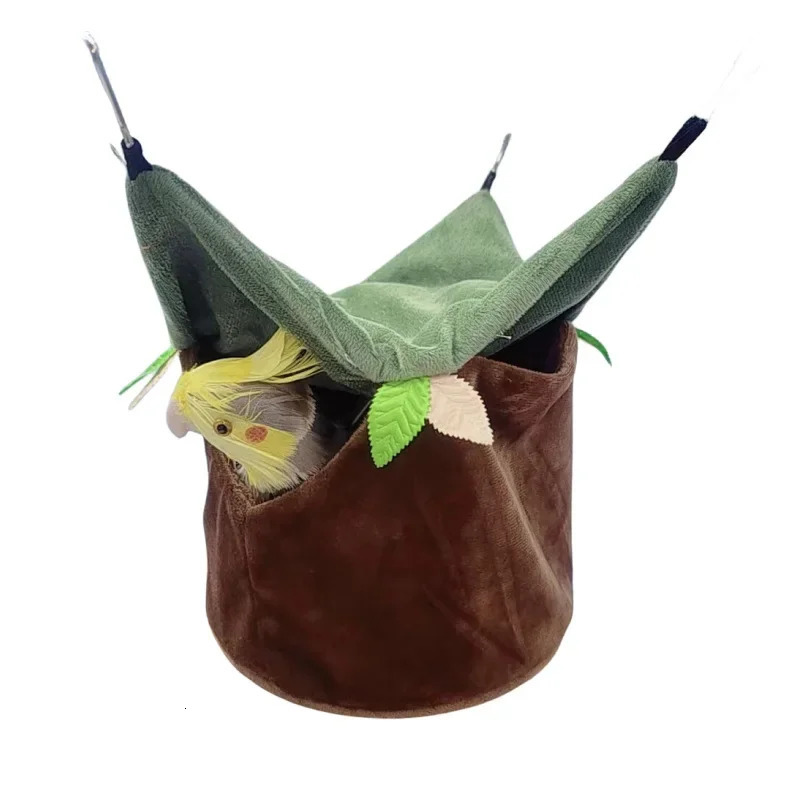 Pet Bird Cages Parrot Nest Warm Hammock for Hamster Squirrel Guinea Pig Sleeping Bed Hanging Cage Accessories 250318