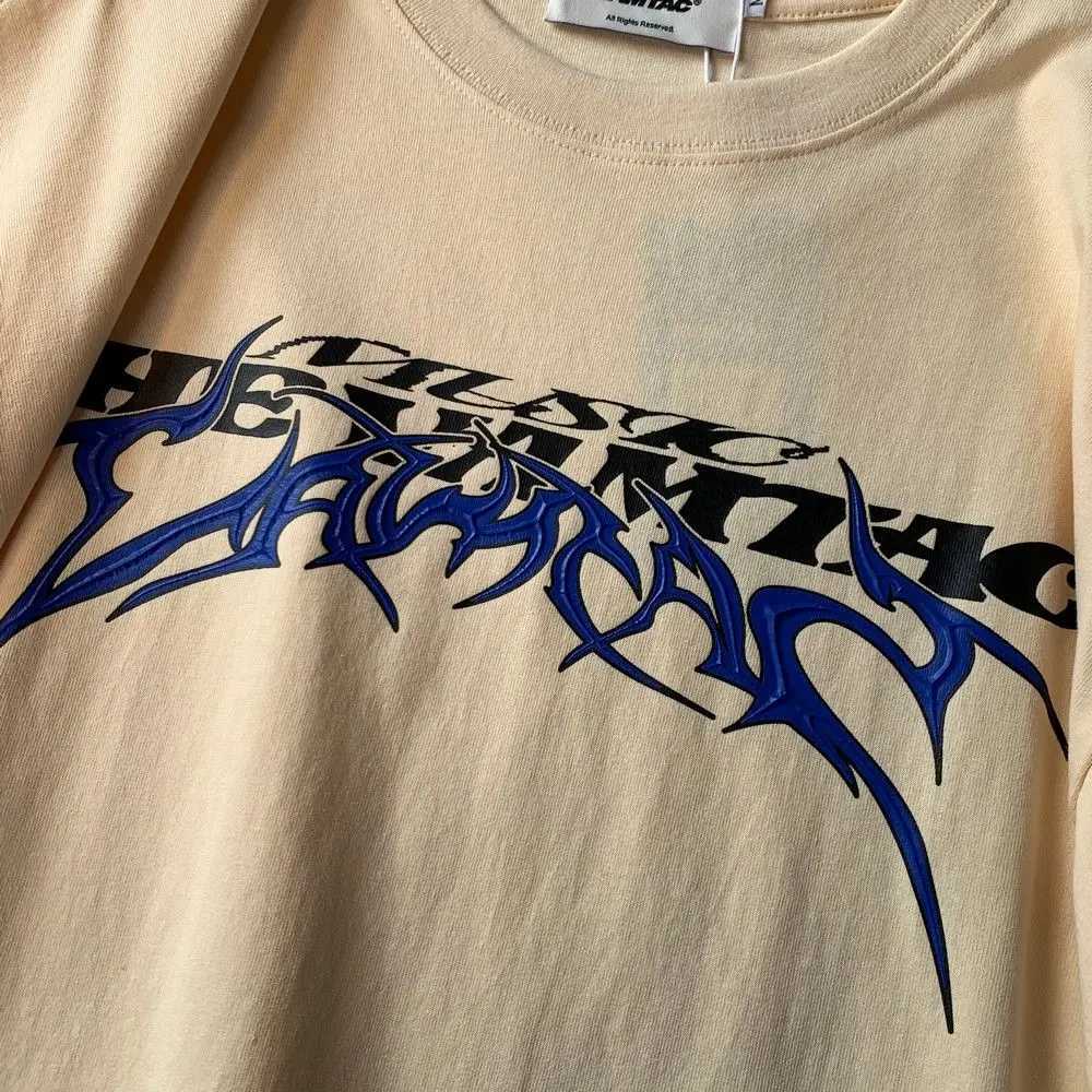 Vintage letter printed round neck T-shirt from the United States suitable for men and women in summer fashion loose and casual pure cotton topT250318
