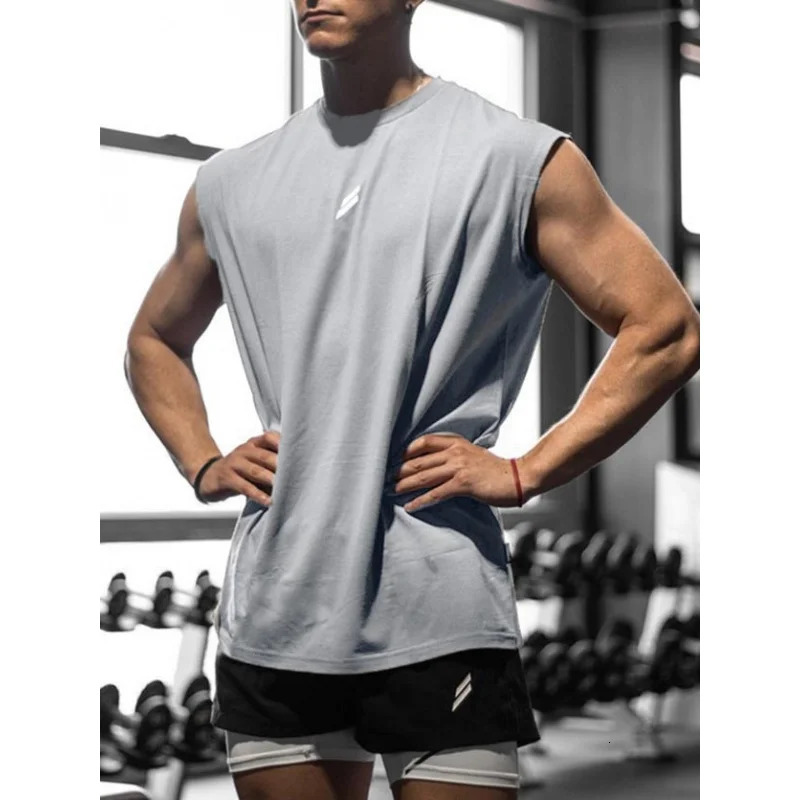 European and American leisure sports quick drying vest for summer 2024 bird eye breathable basketball fitness sleeveless top 250314Z