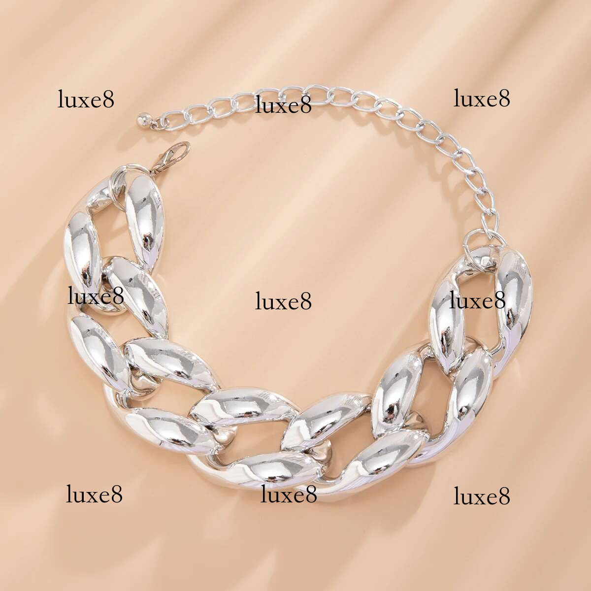 Exaggerated Big Thick Chain Short Choker Necklace for Women Trendy Statement Collar on the Neck Accessories 2024 Fashion Jewelry