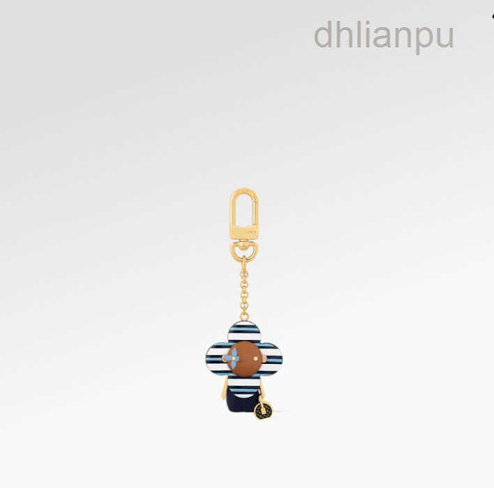 Qaulity With BOX High Designer keychain Blue Sunflower keyring 18K Gold Plated Fashion Luxury Keychains Lanyards For Bag Car keyrings Wholesale