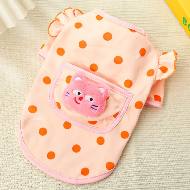 Dog vest summer dog clothing cat Gilr set Chihuahua Bichon Frise pet Tshirt knitted underwear 250318