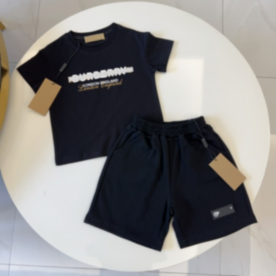 Tracksuits kid short and t shirt set girl pink Tracksuit boy clothe Two Piece classic New baby clothes childrens sets 2-14 ages