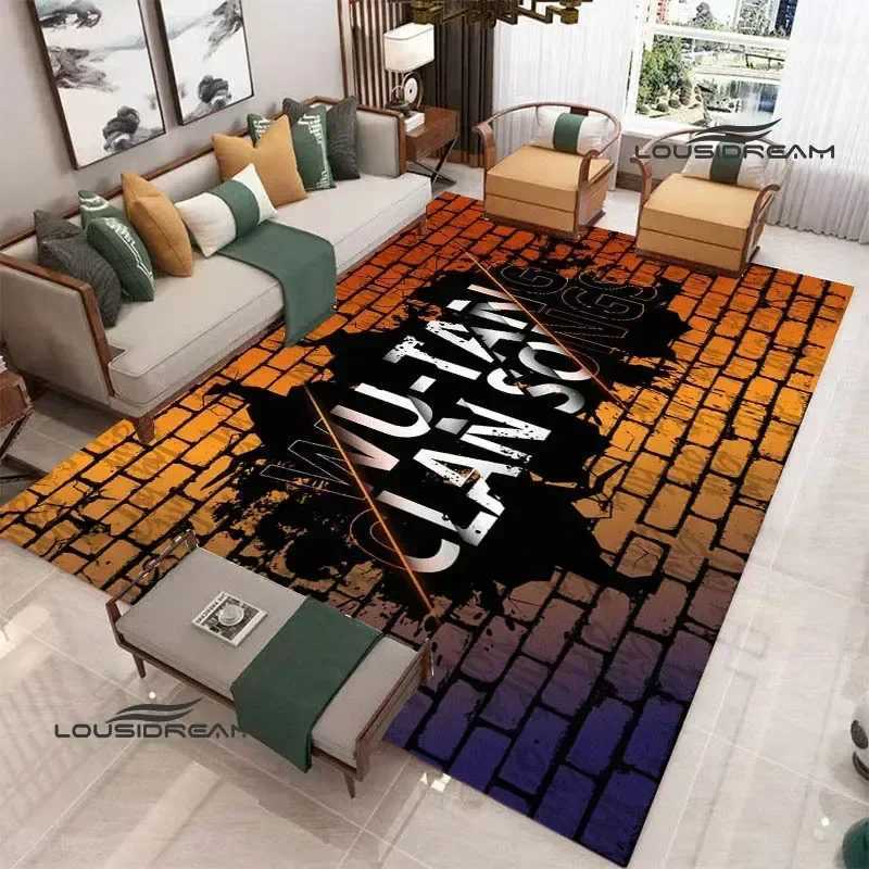 Wu Tang Clan HIP HOP Printed Carpet Anti slip Carpet Kitchen Mat Door Mat Yoga Mat Bedroom Decoration Area Carpet Birthday Gift Y250318