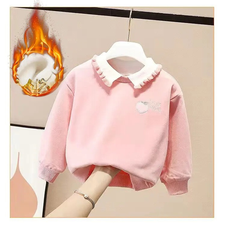 Ddmyshoesvip Girls Hoodie And Autumn Loose Fitting Pullover Girls Western Style Long Sleeved T Shirt Korean Version Base Shirt Spring Top Trend