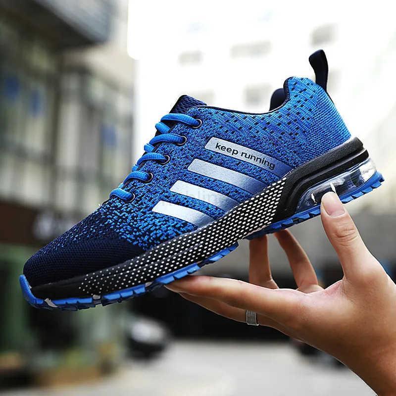 Air Running Shoes Men Lightweight Keep Running Sport Shoes Men Marath Trainers BIg Size Kint Breathable Shoes Unisex Sneakers Z250318
