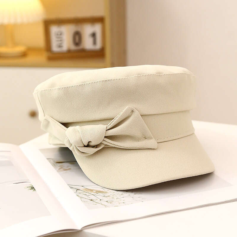 Children 2024 New Korean Fashion Beret British Duck Tongue Navy Spring and Summer Internet Celebrity Octagonal Hat Trend
