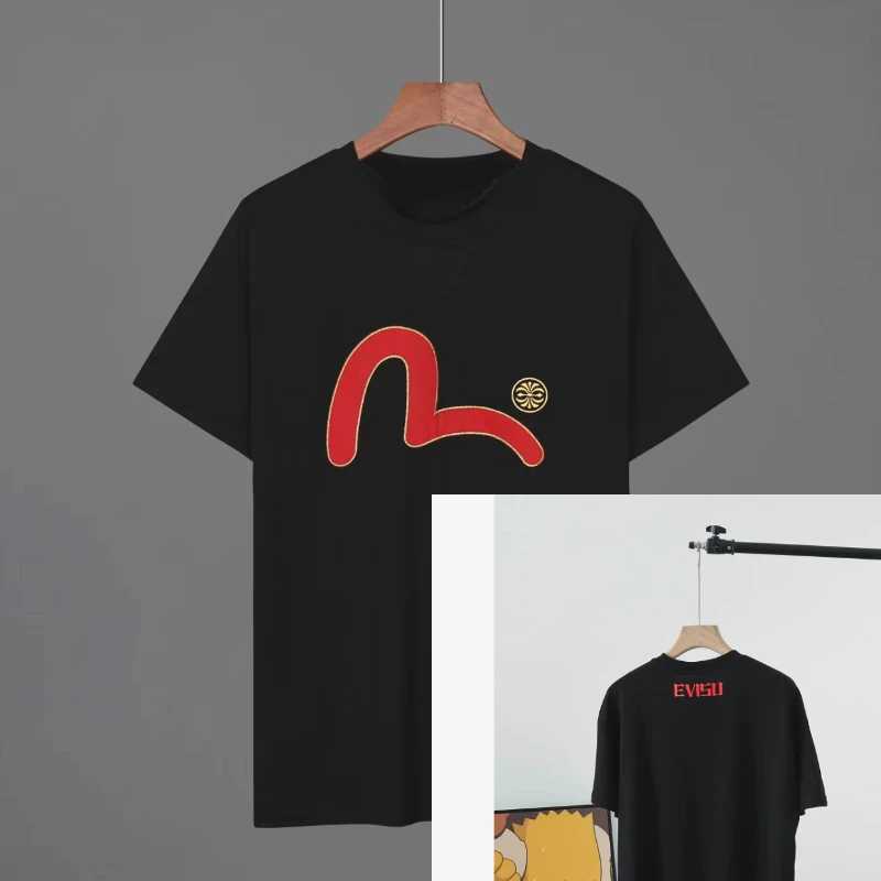 Fushens new short sleeved cotton short sleeved shirt for summer 2025 embroidered in front for both men and women short T-shirt fashionT250318