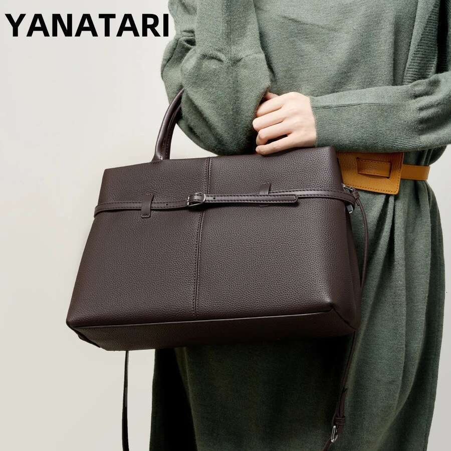 YANATARI Genuine woman shoulder Handbags ladies crossbody bags designer minimalism bag Cattle leather