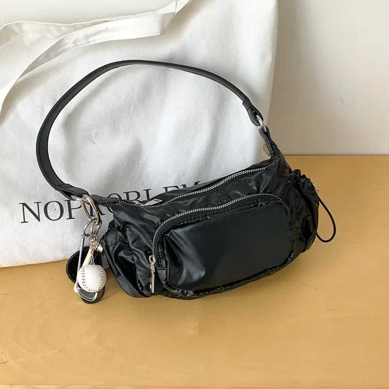 Korean version fi persility niche armpit bag 2024 automatic versatile motorcycle bag large capacity lightweight shoe bag Y250318