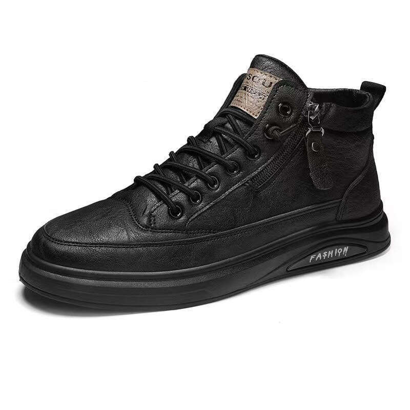2025 New British Versatile Men's Casual Spring and Autumn White Board Trendy Shoes