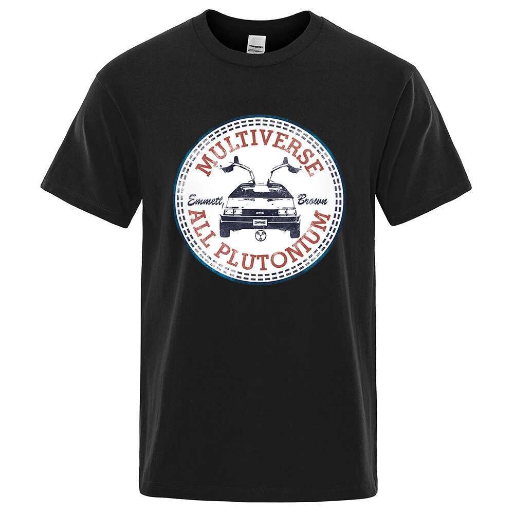 Back to the Future Multivers Full Plutonium T-shirt Men's Retro Movie T-shirt Fashion Cotton Short Sleeve Summer Breathable T-shirt