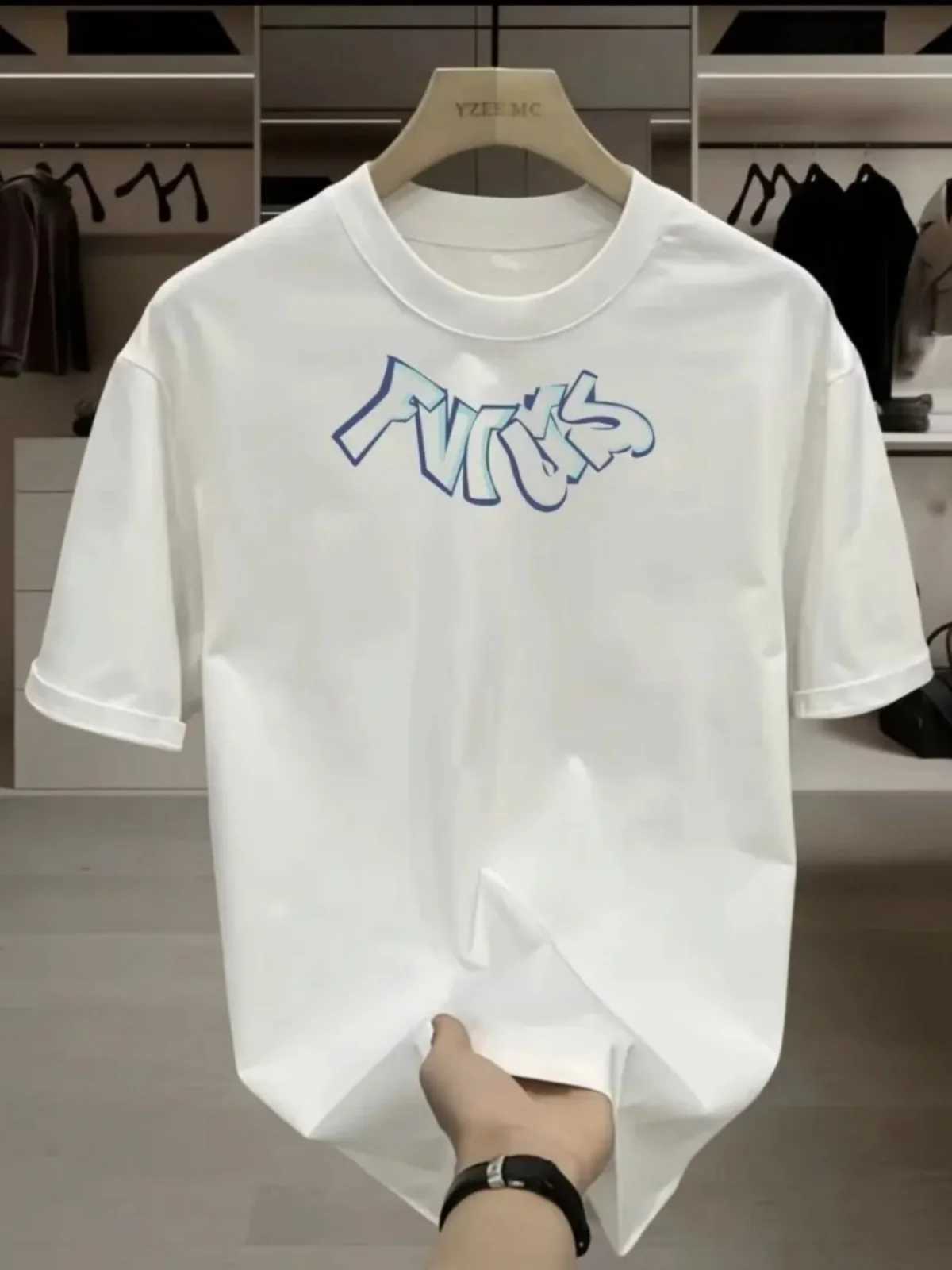 Overseas Order Ended Products _ Scrap Label Revocation Foreign Trade US Trend Printing Mens and Womens Short sleeved T-shirtsT250318
