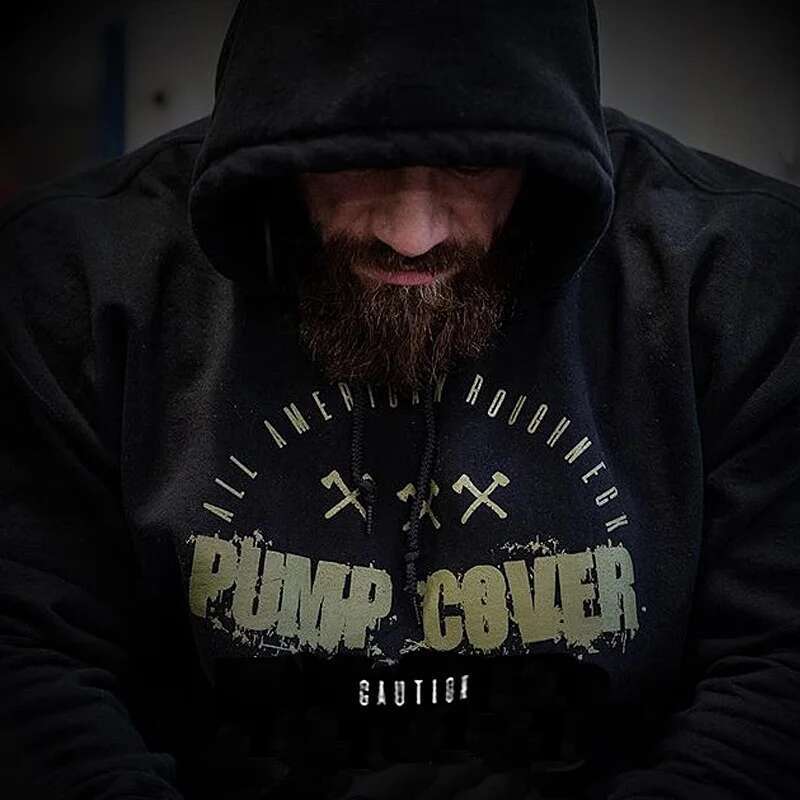 Autumn And Winter Men's Gym Wool Pullovers Sweatshirts Men Fleece Hoodies Stringer Bodybuilding Fiess Casual Coat