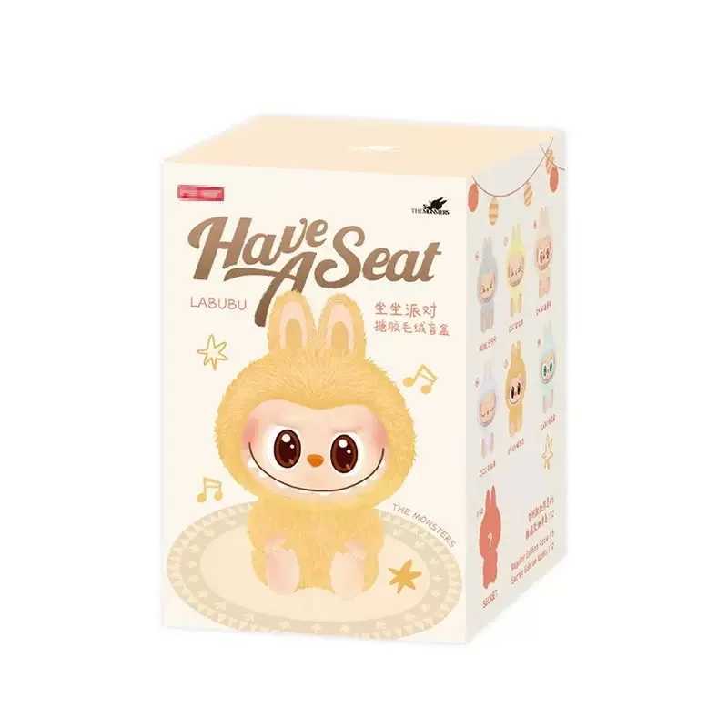 Hot The Monsters Have A Seat Series Labubu Vinyl Plush Doll Blind Box Toy Action Figure Anime Model Mystery Box Gift CollectionT250318